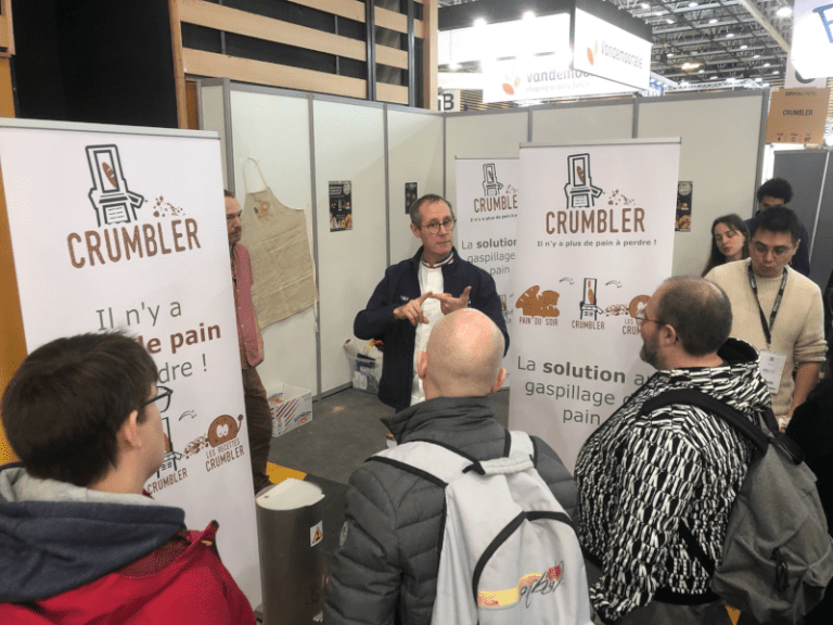 Mickaël Morieux sur le stand Crumbler au Sirha