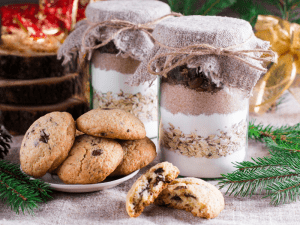 Bocaux de mix à cookies éco-responsables et cookies