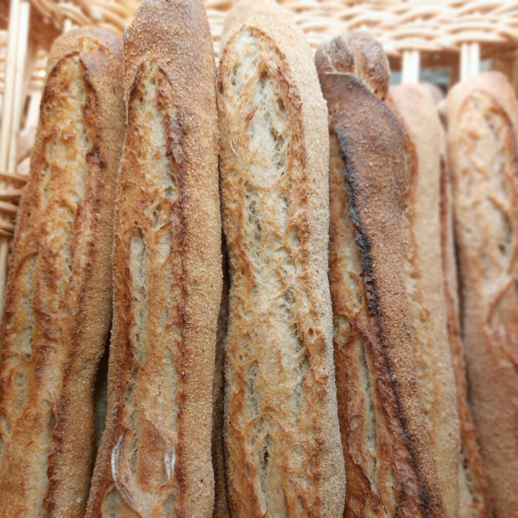 baguettes contenant 20 % de chapelure