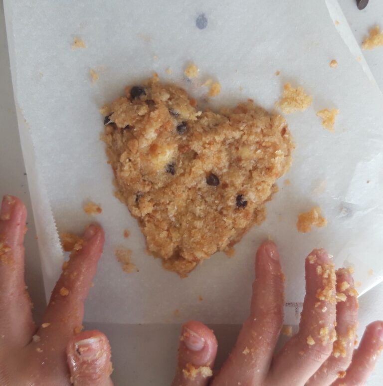 cookie coeur antigaspi à la chapelure de pain